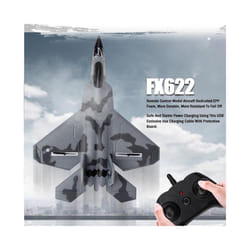 FX620 RC Plane Toy Cessna 150m Jet Su35 Electric Foam Flyer Remote Control Hawker Glider Airplane Model - 34CM FX622 LED