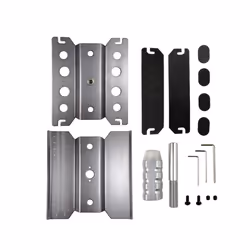 Metal Repair Station Workbench Assembly Platform For TRX-4 Axial SCX10 II RC Crawler 1/10 1/8 1/12 RC - Gray Heighten