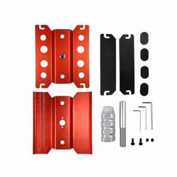 Metal Repair Station Workbench Assembly Platform For TRX-4 Axial SCX10 II RC Crawler 1/10 1/8 1/12 RC - Red Heighten
