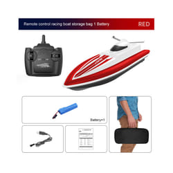 2.4G LSRC-B8 RC High Speed Racing Boat Waterproof Rechargeable Model Electric Radio Remote Control Speedboat - 1BA with bag