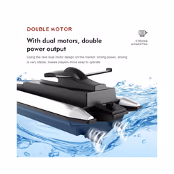 2.4G LSRC-B8 RC High Speed Racing Boat Waterproof Rechargeable Model Electric Radio Remote Control Speedboat - 1BA with bag