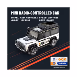 RC Cars 2.4G 5-Channel 1:64 Alloy Mini Remote Control SUV Drifts Electric Off-road Racing Buggy Vehicle - A-6601A white