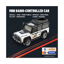 RC Cars 2.4G 5-Channel 1:64 Alloy Mini Remote Control SUV Drifts Electric Off-road Racing Buggy Vehicle - A-6601A white
