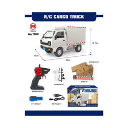 BGTOY 1:16 Wpl D12 Rc Car Simulation Climbing Truck Led Light Cargo Remote Control Electric Toys Model - 119B