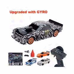 Upgraded Gyro 1/43 RC Drifting Car Racing RTR 4WD High Speed Radio Control Model 2.4G Drift Race Vehicle - 4304 with gyro