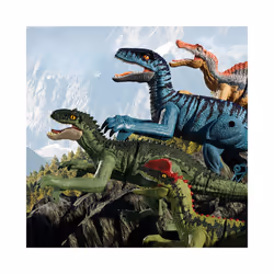 Electric remote control Velociraptor Tyrannosaurus Rex simulation sound emitting remote control dinosaur - A