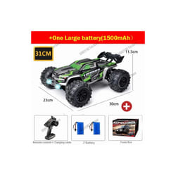 50 or 80KM/H Rc Cars 1/16 Off Drift Road 4WD with LED 2.4G Waterproof Remote Control Monster Truck for - 16101 Green 2B