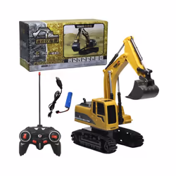 RC Excavator Dumper Car 2.4G Remote Control Engineering Vehicle Crawler Truck Bulldozer Toys for Boys - 6CH Excavators