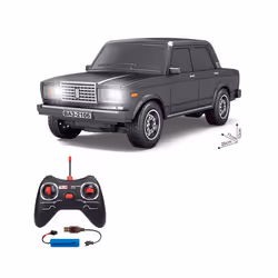 1:12 Rada Remote Control Car Simulation Car Sedan Model Children Remote Control Toy Car Birthday Gift - Lada black
