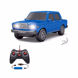 1:12 Rada Remote Control Car Simulation Car Sedan Model Children Remote Control Toy Car Birthday Gift - Lada blue