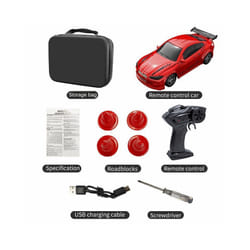 2025 New Kf20 1:64 Drift Rc Car Four-wheel remote-controlled racing car Full proportions Desk Competition - KF20-B-Storage bag.