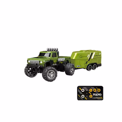 Mobile App Controlable 1:64 Metal Alloy Proportional Remote Control Car Christmas Gift 2.4GHz Mini RC - Green