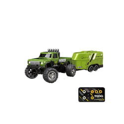 Mobile App Controlable 1:64 Metal Alloy Proportional Remote Control Car Christmas Gift 2.4GHz Mini RC - Green