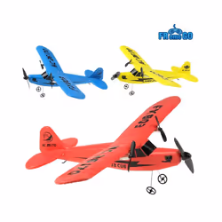FX803 RC Plane 2.4G 2CH EPP Foam Remote control Airplane Super Glider Aircraft Outdoor Plane Toys for - Blue W 1 battery