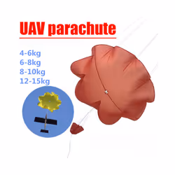 RC Model Parachute 12-15KG UAV Parachute Skywalker Gemini Starbelt Guidance Parachute Quality Nippon - Orange 6-8KG