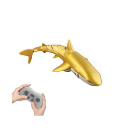 2.4G Simulation Remote Control Animals with Lights Submarine Robots Spray Water Rc Shark Toy Electric - Spray water gold