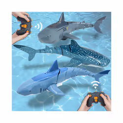 2.4G Simulation Remote Control Animals with Lights Submarine Robots Spray Water Rc Shark Toy Electric - Spray water gold