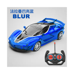 Rc Car Fast with Led Light 2.4g Radio Remote Control Sports Cars Stunt High-Speed Drift Racing Electric - U