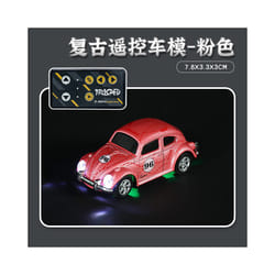 2025 New Wireless Mini Beetle Alloy Remote Control Car Small Mobile Phone Remote Control Model Car Toy - Pink
