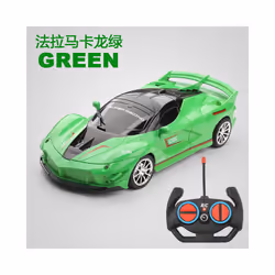 Rc Car Fast with Led Light 2.4g Radio Remote Control Sports Cars Stunt High-Speed Drift Racing Electric - Y