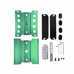 Metal Repair Station Workbench Assembly Platform For TRX-4 Axial SCX10 II RC Crawler 1/10 1/8 1/12 RC - Green Heighten