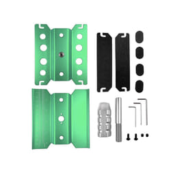 Metal Repair Station Workbench Assembly Platform For TRX-4 Axial SCX10 II RC Crawler 1/10 1/8 1/12 RC - Green Heighten