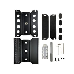 Metal Repair Station Workbench Assembly Platform For TRX-4 Axial SCX10 II RC Crawler 1/10 1/8 1/12 RC - Black Heighten
