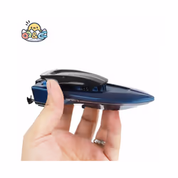 Mini RC Boats High Speed Electronic Remote Control Racing Ship with Led Light Children Competition Water - Green 1
