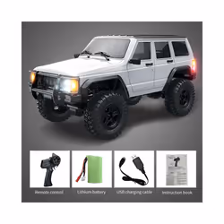 C8809 1:18 Full Scale Simulation Model Jeep RC Car 2.4G 4WD Motor Pickup Climbing Off-Road Model Cars - C8809 White