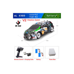 WLtoys Mini RC Racing Car High Speed Off-Road Remote Control Drift Toys Alloy Vehicle for Children Kids - K989-V2-B2