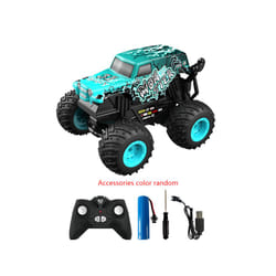 2.4G Remote Control Stunt Dance Car RC Drift Car High Speed Rocking Spray Remote Control Cars Off-road - T200cyan00186