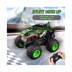 2.4G Remote Control Stunt Dance Car RC Drift Car High Speed Rocking Spray Remote Control Cars Off-road - T200cyan00186