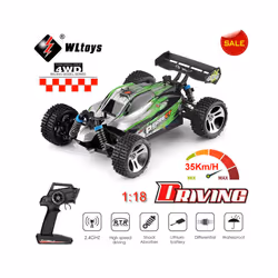 WLtoys A959 A959-A 1:18 4WD RC Racing Car 35KM/H 2.4G Remote Control Drift High Speed Off Road Vehicle - WL-A959A-B2