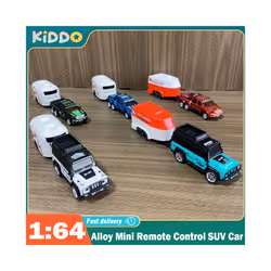 RC Cars 2.4G 5-Channel 1:64 Alloy Mini Remote Control SUV Drifts Electric Off-road Racing Buggy Vehicle - A-5501C black