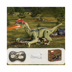 Electric remote control Velociraptor Tyrannosaurus Rex simulation sound emitting remote control dinosaur - B