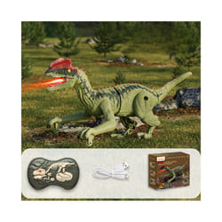 Electric remote control Velociraptor Tyrannosaurus Rex simulation sound emitting remote control dinosaur - B