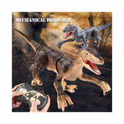 Remote Control Dinosaur Toys, Walking Dino with Light and Sound Velociraptor Tyrannosaurus Rex Spinosaurus - SM016