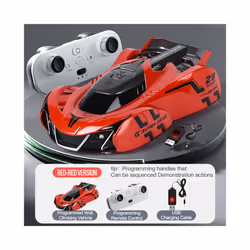 Light Chasing Wall Climbing Car Infrared Sensor Remote Control Car Wall Car Four-wheel Drive Toy Racing - 0045rlr-753