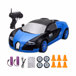 2.4G High speed Drift Rc Car 4WD Toy Remote Control AE86 Model GTR Vehicle Car RC Racing Cars Toy for - Bugatti-2B
