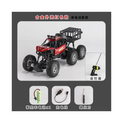 BGTOY 2.4G Remote Control Car 6WD RC Car Off-road Climbing Vehicle Control Trucks For Boys Christmas - Red