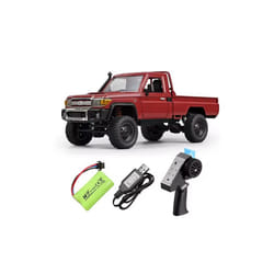 WPL MN82 C64-1 RC car araba 1/16 2.4G Full Scale 4WD Adults Climbing Car Off Road Vehicle C24 Pickup - MN82  Red