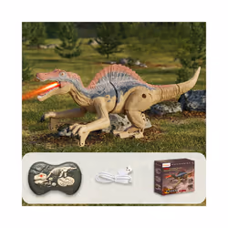 Electric remote control Velociraptor Tyrannosaurus Rex simulation sound emitting remote control dinosaur - C