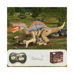 Electric remote control Velociraptor Tyrannosaurus Rex simulation sound emitting remote control dinosaur - C