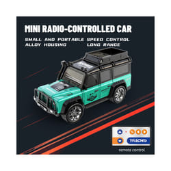 RC Cars 2.4G 5-Channel 1:64 Alloy Mini Remote Control SUV Drifts Electric Off-road Racing Buggy Vehicle - A-6601B green