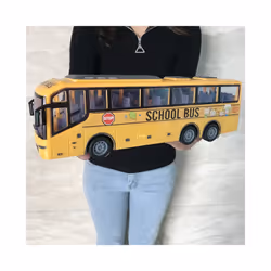Rc Large Electric Bus Radio Controlled Car Tour Bus School Bus Model With LED Radio Control Machine - green