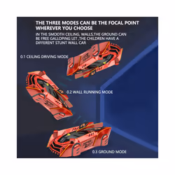 RC Car Stunt Infrared Laser Tracking Wall Ceiling Climbing Vehicle Toys For Children Remote Control - 733S