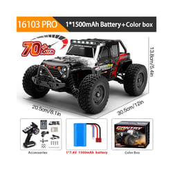 16102PRO Brushless 4WD RC Cars For Adultsï¼1:16 Fast RC Cars With  High-Speed Remote Control Car, All - 16103PRO 70KM-H Box