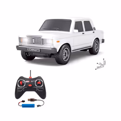 1:12 Rada Remote Control Car Simulation Car Sedan Model Children Remote Control Toy Car Birthday Gift - Lada white