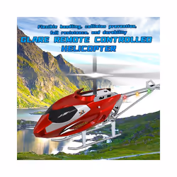 RC Helicopter Remote Control Kids Toy Airplane Resistant Collision Alloy Wireless Aircraft Toys for - 2.5CH silver