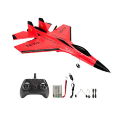 SU35 RC Plane FX620 FX820 2.4G Remote Control Flying Model Glider Airplane With LED Lights Aircraft - Red